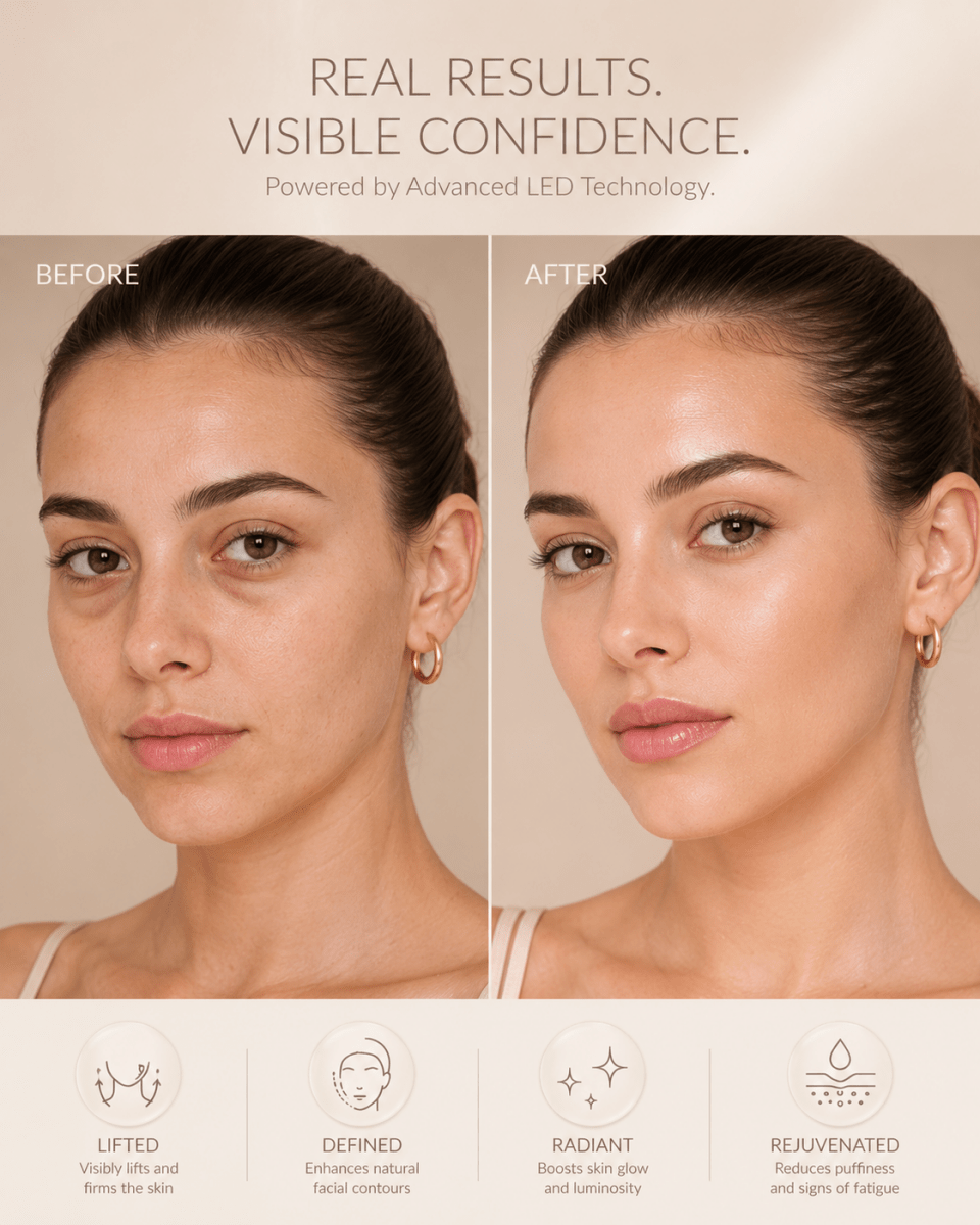 SkinRise™ LED Facial Sculptor - SkinRise LED Facial Massager - Microcurrent Beauty Device